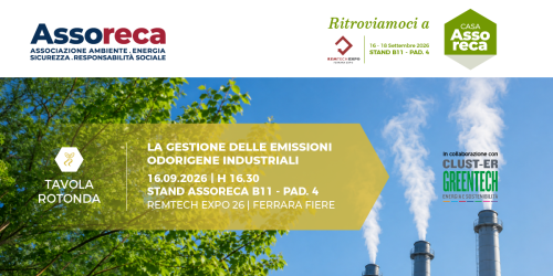 Assoreca - ASSORECA insieme a Clust-ER Greentech per un pomeriggio dedicato alle Emissioni Odorigene a REMTECH EXPO!